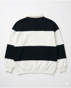 Men's Oversize Black-White Sweatshirt