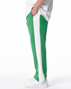 Men's Green-White Oversize Jogger