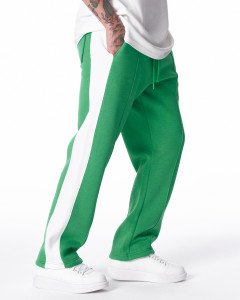 Men's Green-White Oversize Jogger