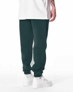 Men's Khaki-White Color With Elastic Cuffs Oversize Jogger